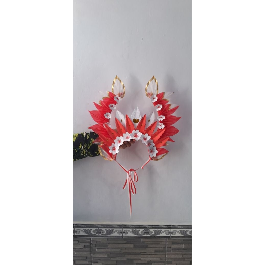 Mahkota karnaval/Hiasan kepala merah putih/topi agustusan