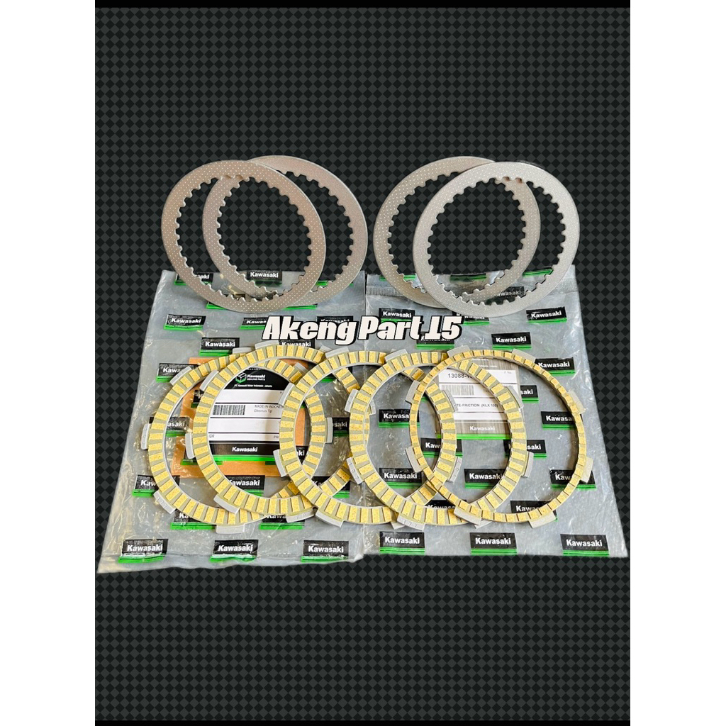 Kampas Kopling Racing+Plat Gesek besi kopling Kawasaki KLX 150/D’Tracker 150 ORI