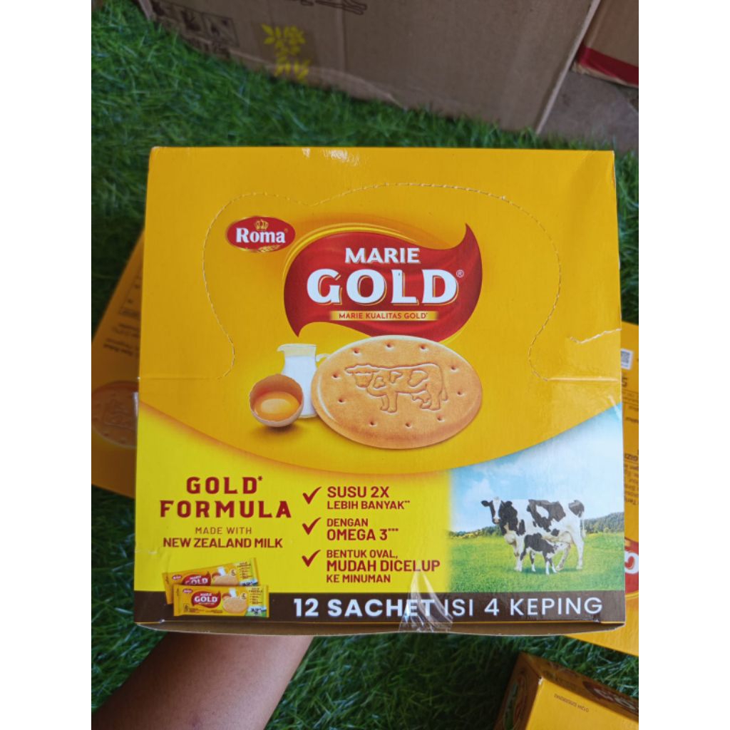 

ROMA MARIE GOLD PACK | BISKUIT ROMA MARIE | Kemasan 1 box | Camilan atau snack manis.