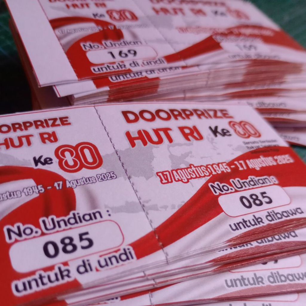 Kupon Doorprize Agustusan 80 tahun