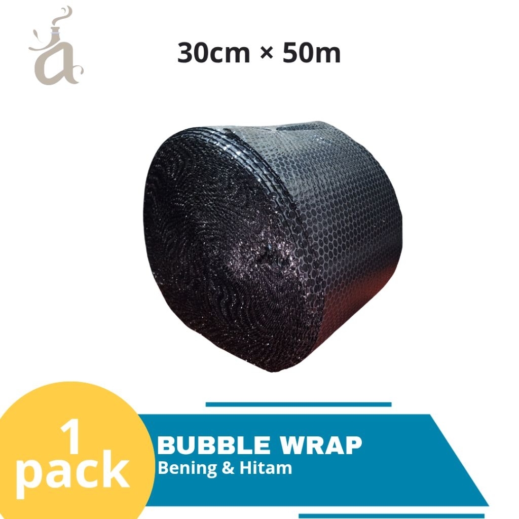 

Bubble Wrap Bening & Hitam 30cm × 50m
