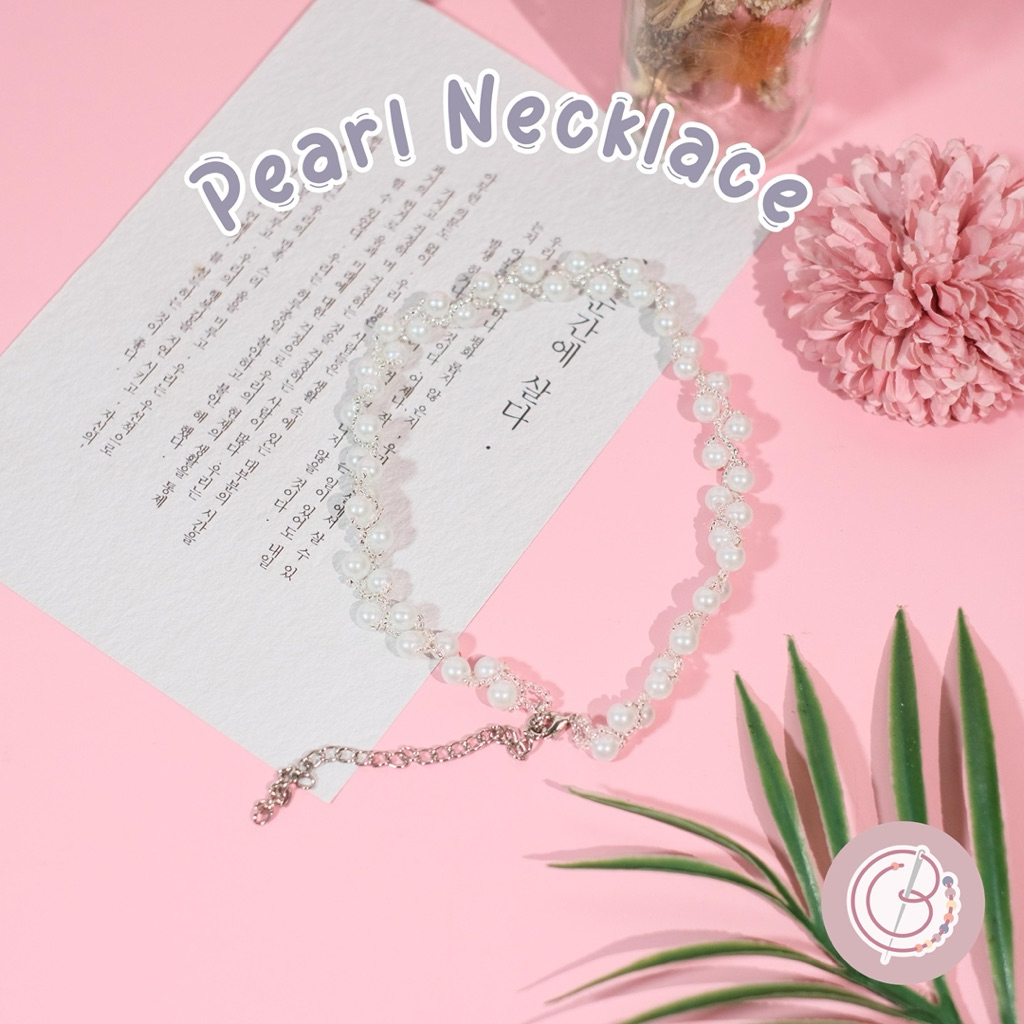 Pearl Necklace - FREE BOX - Kalung Mutiara Handmade