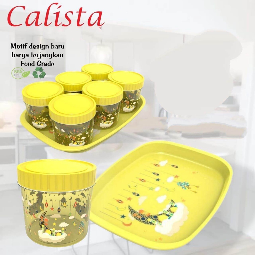 promo toples Calista Tonam free nampan /toples tonam motif terbaru super cantik 6pcs toples motif mu
