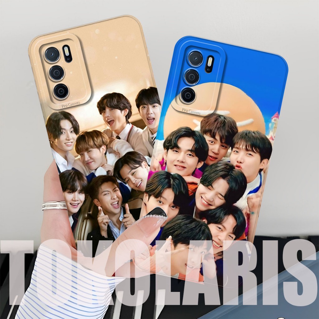 (TL-01) OPPO A16 - A54S - A54 - A55  Softcase Procamera Silicon Case motif  bts cute  Silicon - Cass