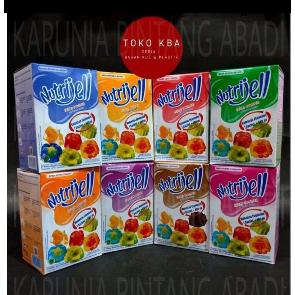 

Nutrijell Jelly Powder KOTAK Kecil Jeli Serbuk Instan Buah Cokelat