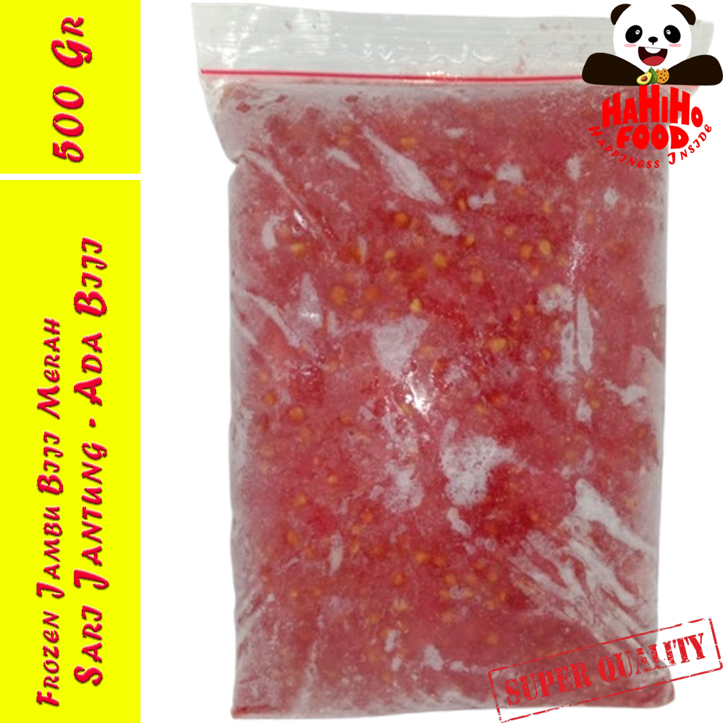 

HaHiHo FOOD Frozen Jambu Biji Sari Jantung Beku | Frozen Sari Jantung Jambu Biji Merah Beku Ada Biji | Frozen Guava Core