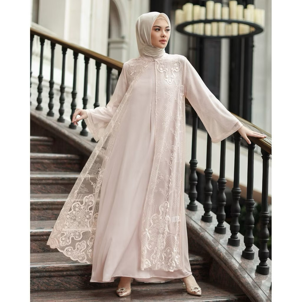 Maiza set dress inner+outer maiza set dress by geulis.id