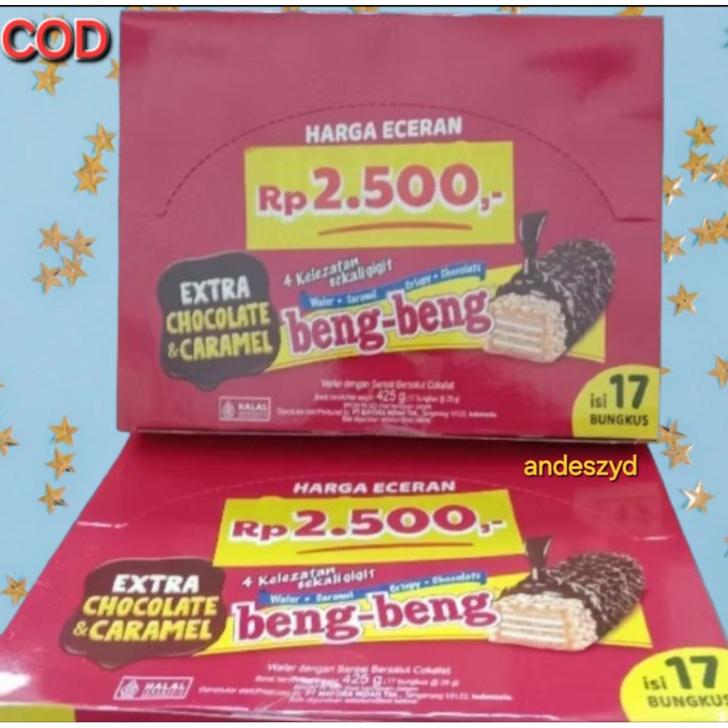 

Beng-Beng Wafer cokelat Raguler (Box isi 17 Bungkus)
