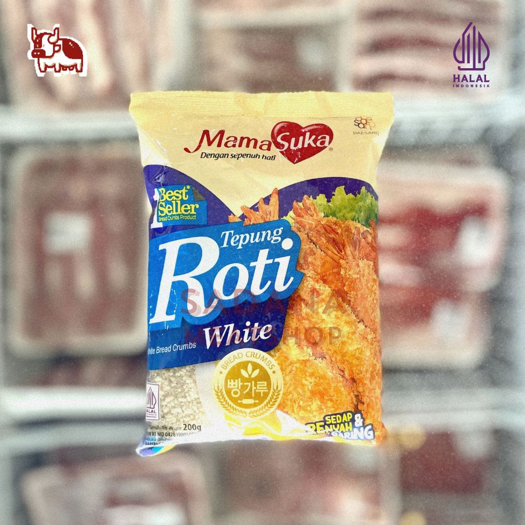

MamaSuka Tepung Roti White 200g | Bread Crumbs Putih Renyah – HALAL