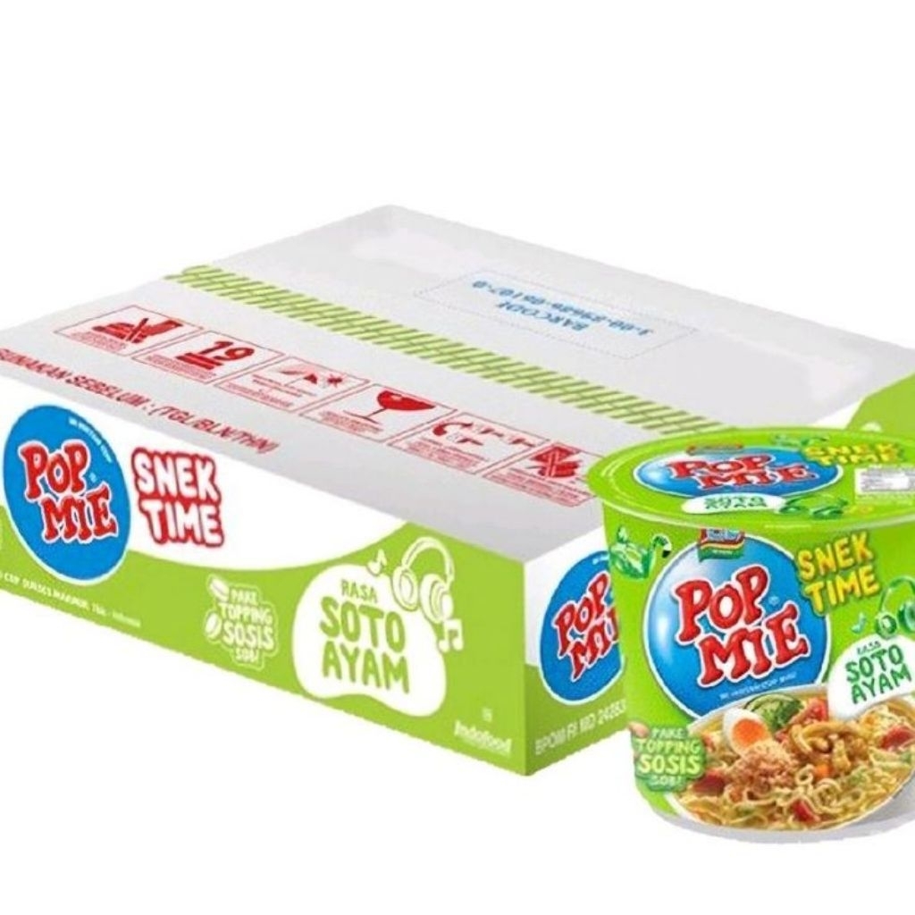

POP MIE RASA SOTO AYAM MI INSTAN 1 DUS ISI 12 PIECES