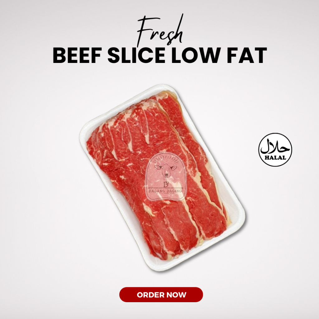 

Beef Slice Low Fat / Daging Sapi Slice Rendah Lemak Fresh Halal 500gr