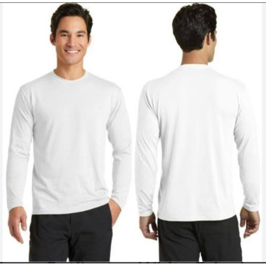 TEBAL]KAOS POLOS DEWASA Pria dan Wanita Bahan Cotton Premium Cardet 24 s ASLI Warna PUTIH tangan Pan