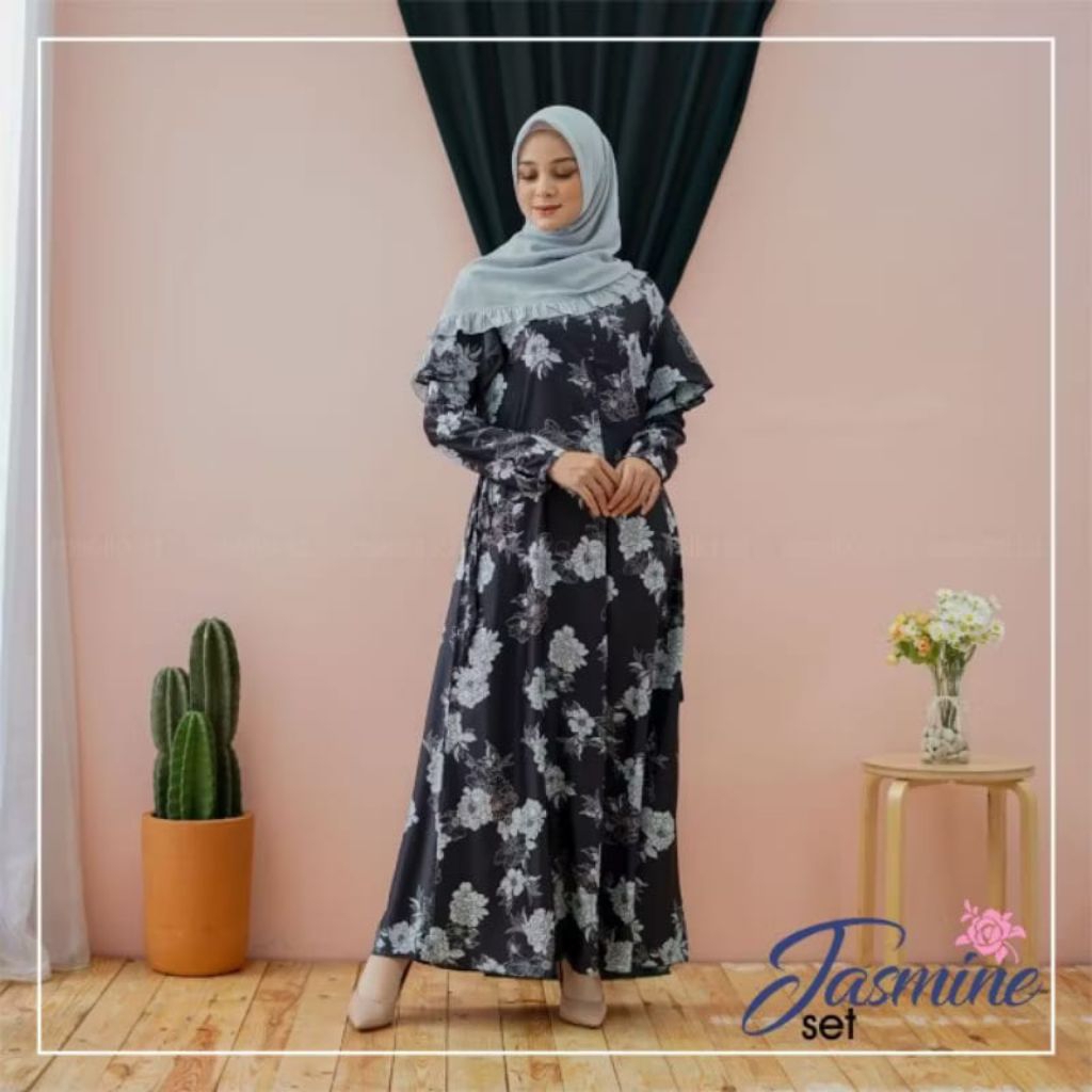 Jasmine Set gamis hijab syari