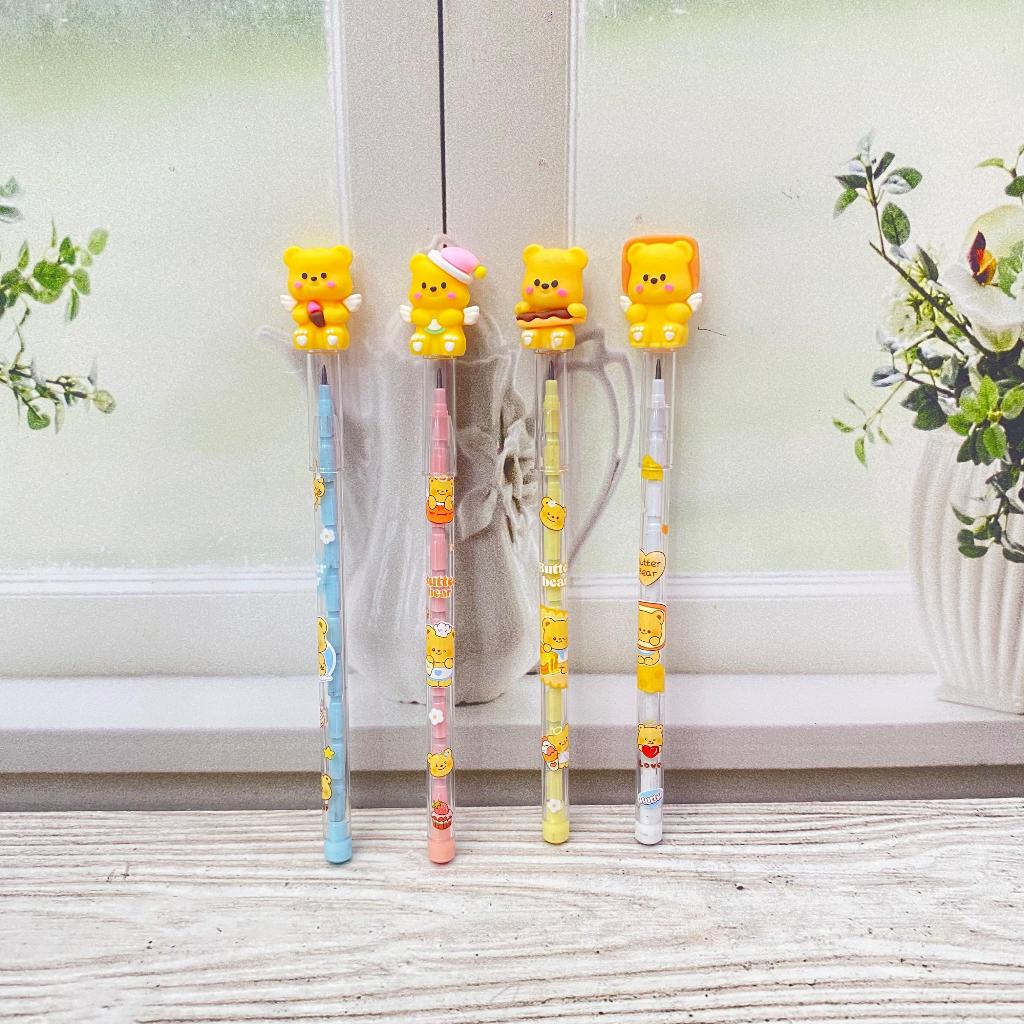 

PENSIL SUSUN MODEL BUTTER BEAR pensil ujian bisa COD termurah import pensil lucu pensil kayu pensil UN keperluan anak sekolah