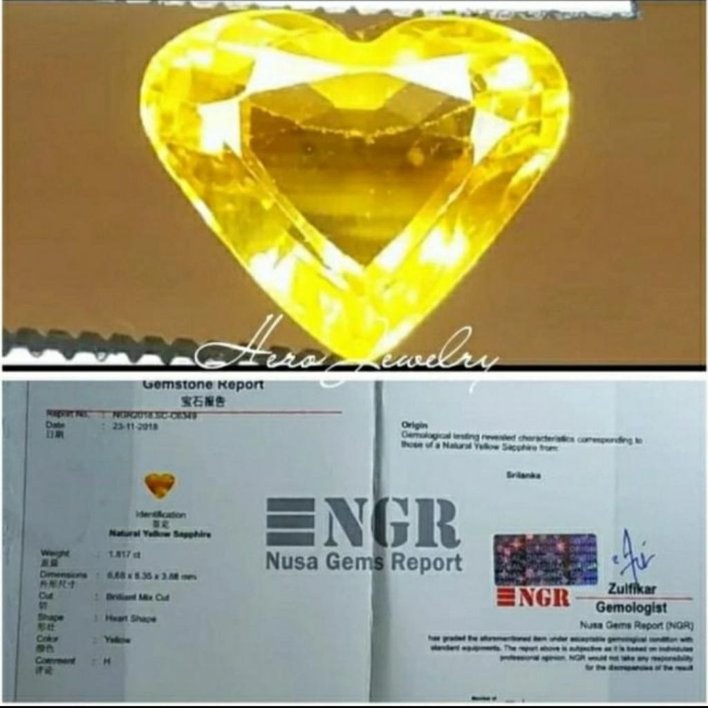 Yellow Sapphire HEART SHAPE Ceylon Safir Srilanka Ada garnet tsavorite alexandrite chrysoberyl tourm