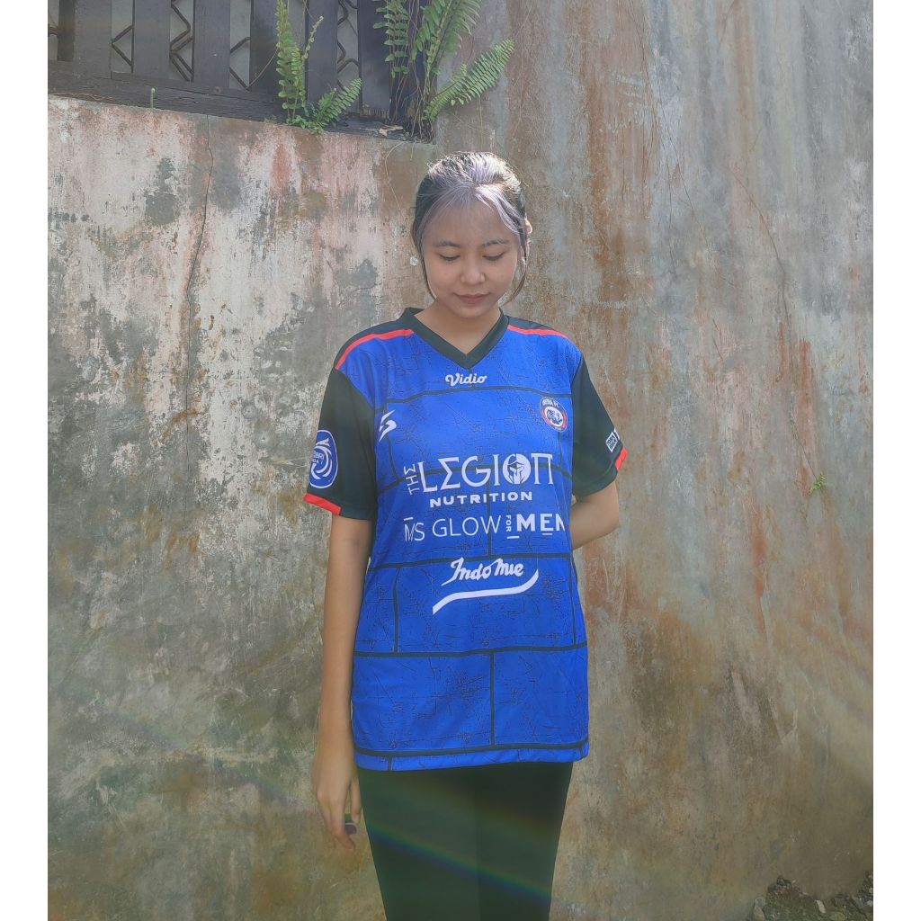 Jersey Bola Jersey Arema Home 2021 Full Printing Custom Suka-Suka