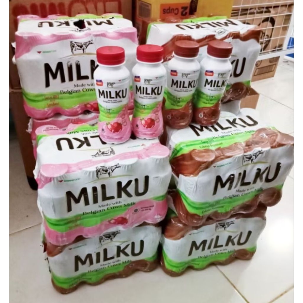 

[ GROSIR ] Milku 200ml x 12 Botol