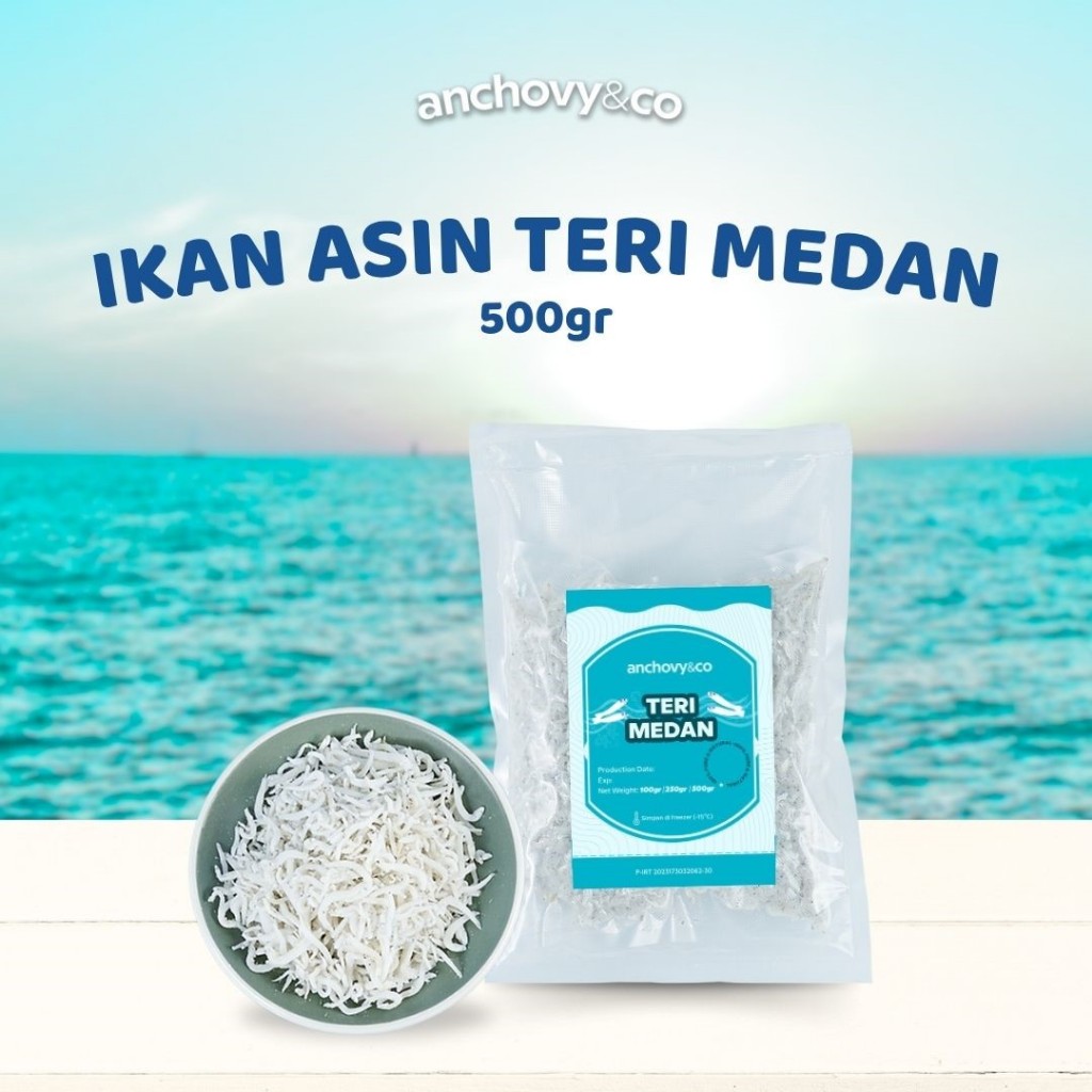 

Ikan Asin Teri Medan 500gr | Anchovyandco