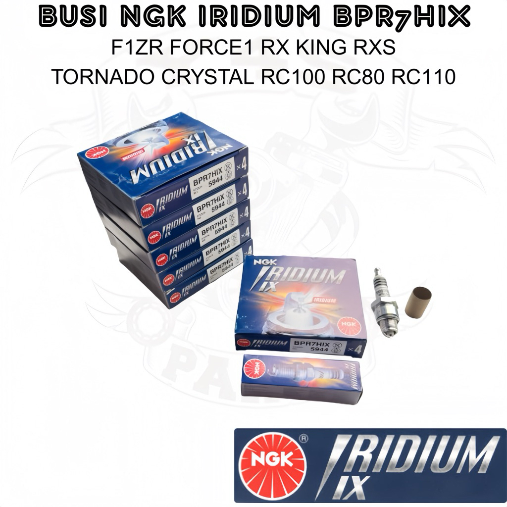 BUSI NGK IRIDIUM BPR7HIX FIZ R F1ZR RXKING FORCE1 RXS ALFA SIGMA CHAMP F1 CRYSTAL TORNADO RC100 RC80