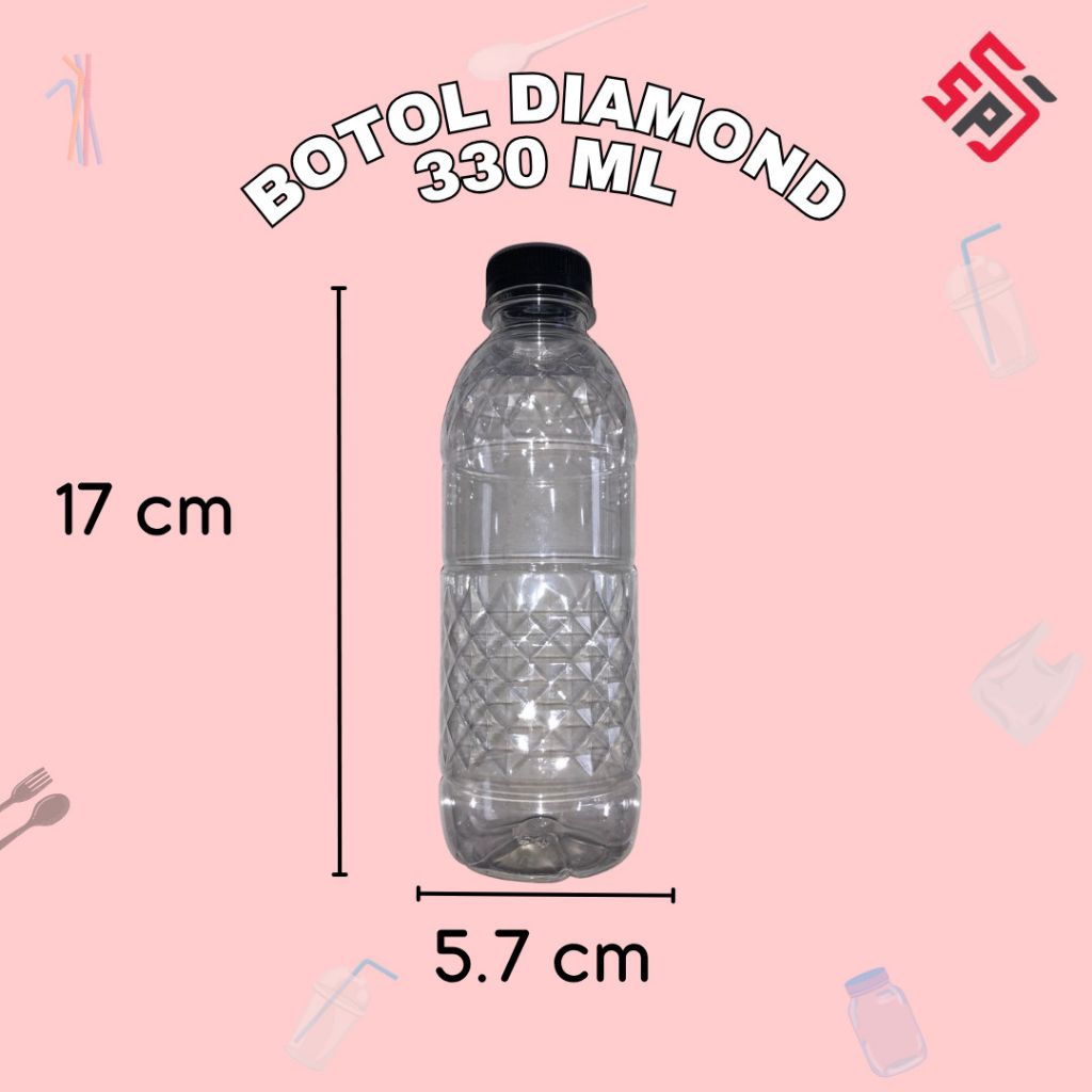 Botol Diamond 330ml SN/Botol Kecil Serbaguna
