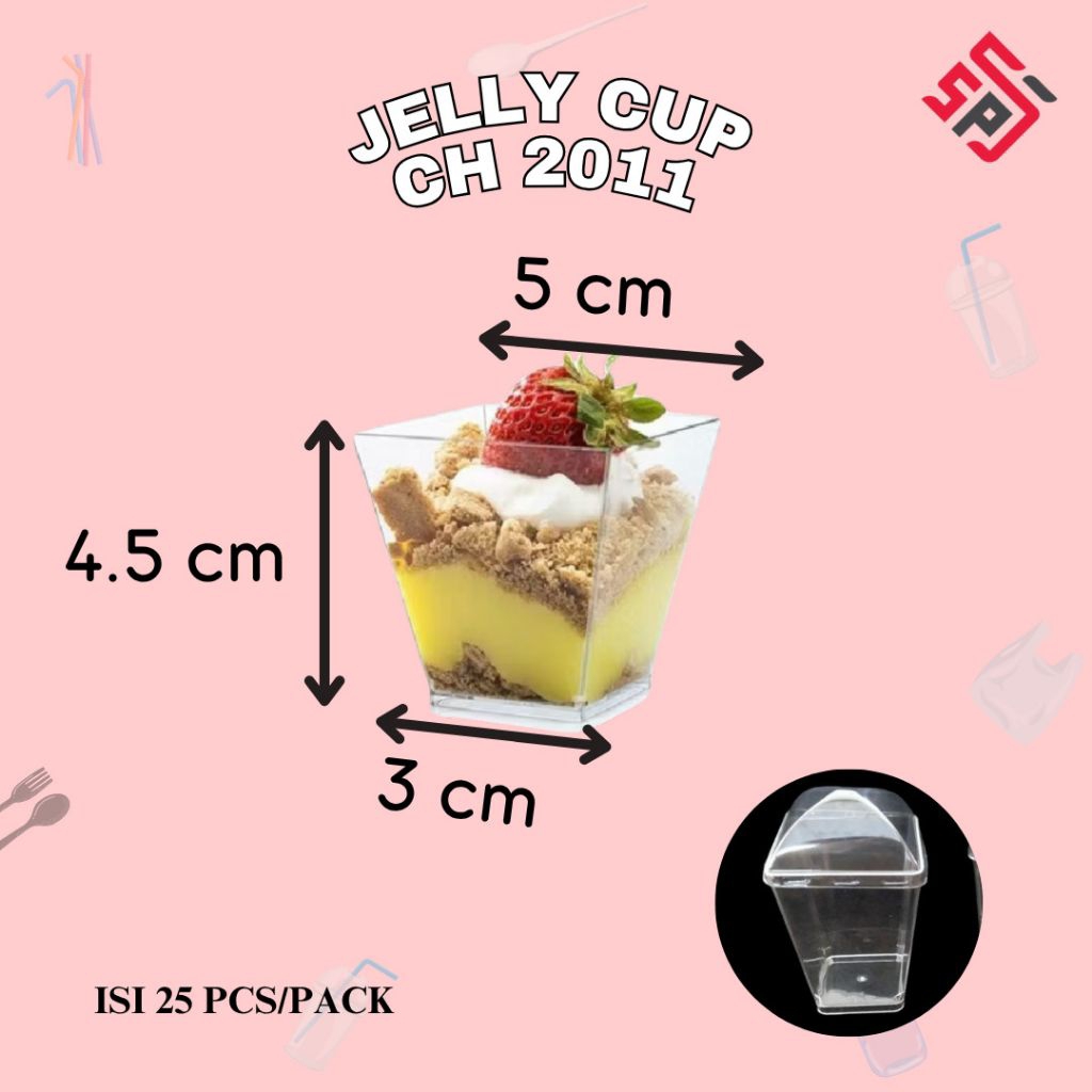 

Jelly cup CH 2011 isi 25 pcs/gelas dessert