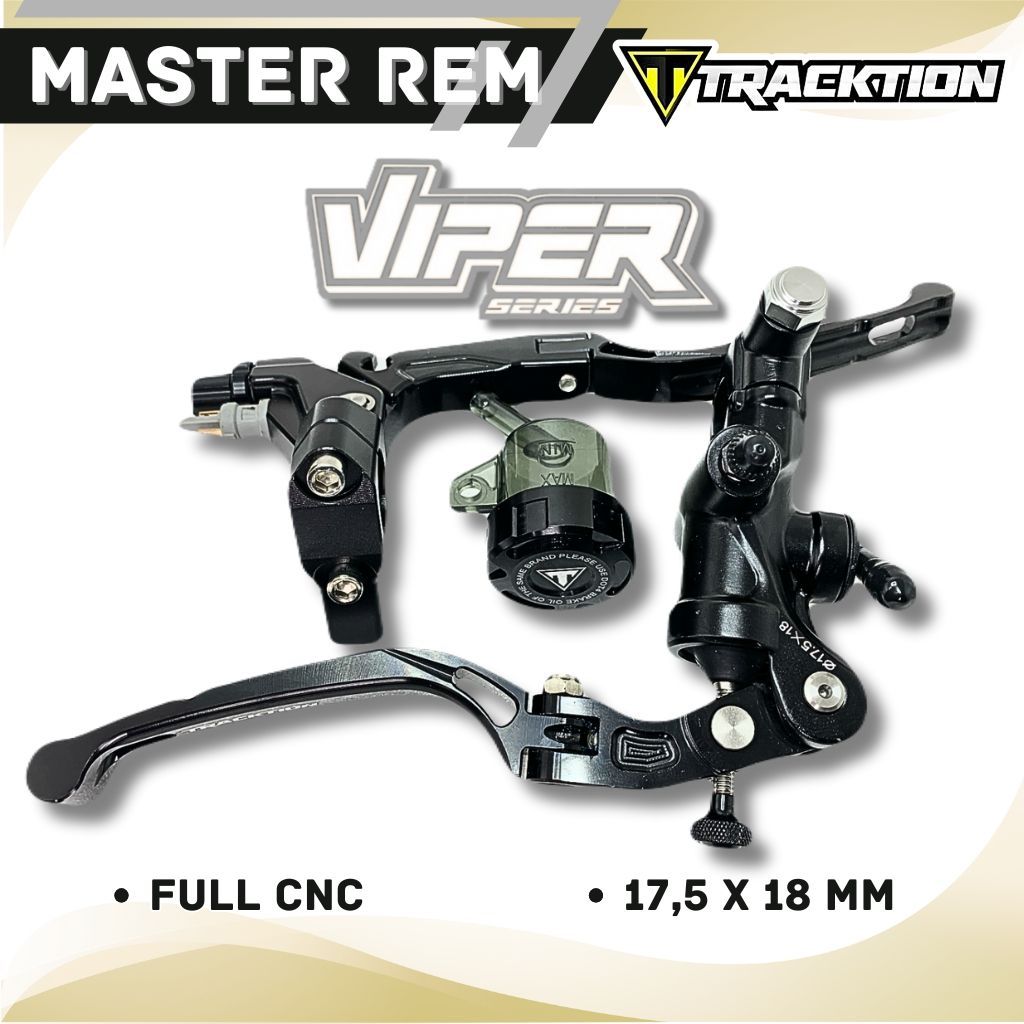 [ TRACKTION ] Master Rem Pump Radial Tracktion Viper Universal | Handle Master Pum TAD Racing