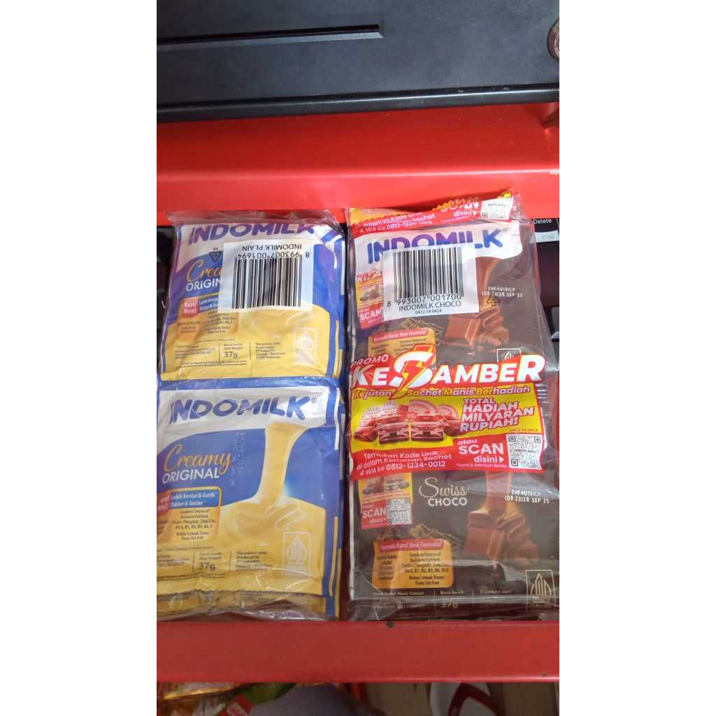 

Indomilk SKM Creamy Original & Swiss Coklat Sachet, 6 Sachets