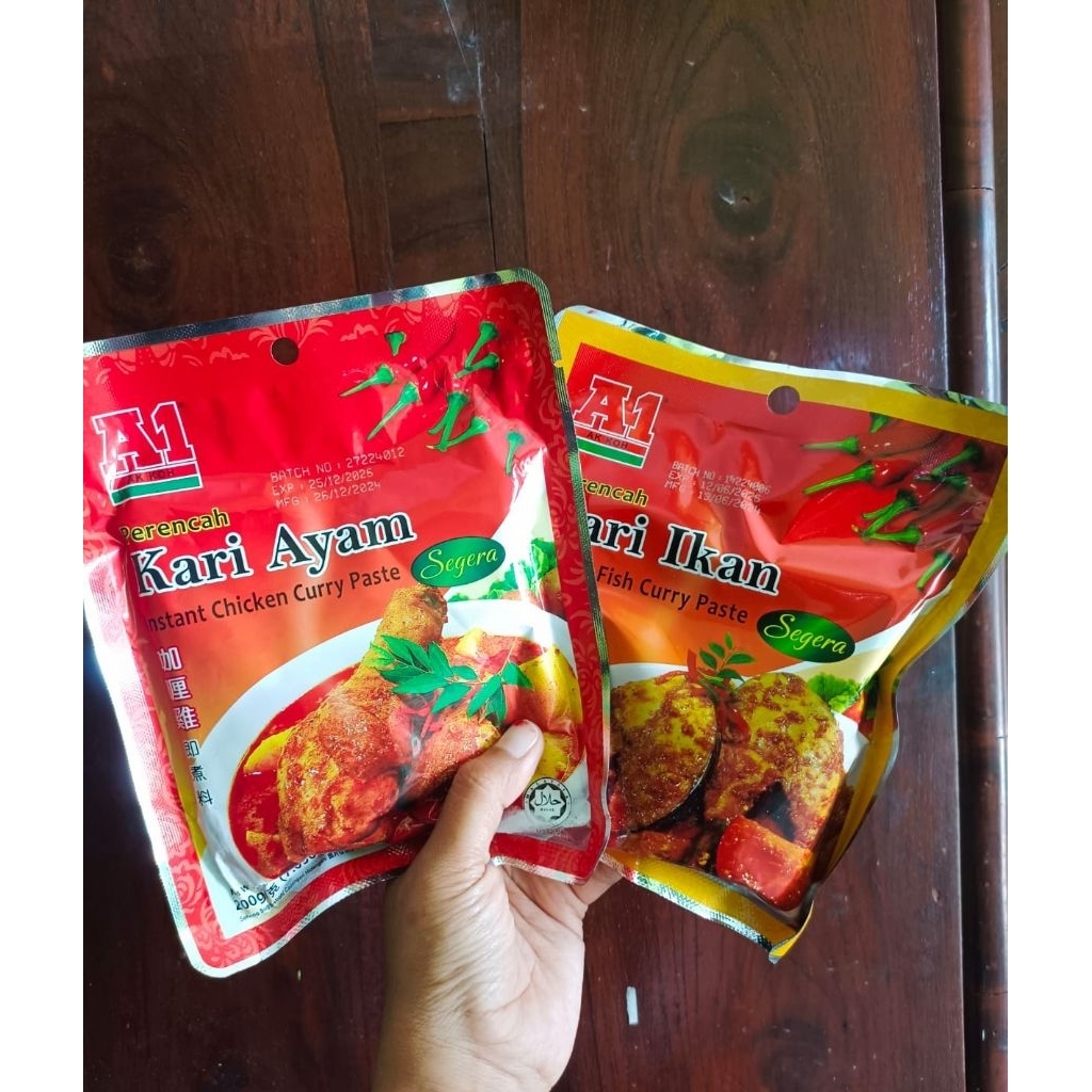 

READY BUMBU PERENCAH KARI A1 200 GRAM/ KARI AYAM/KARI IKAN