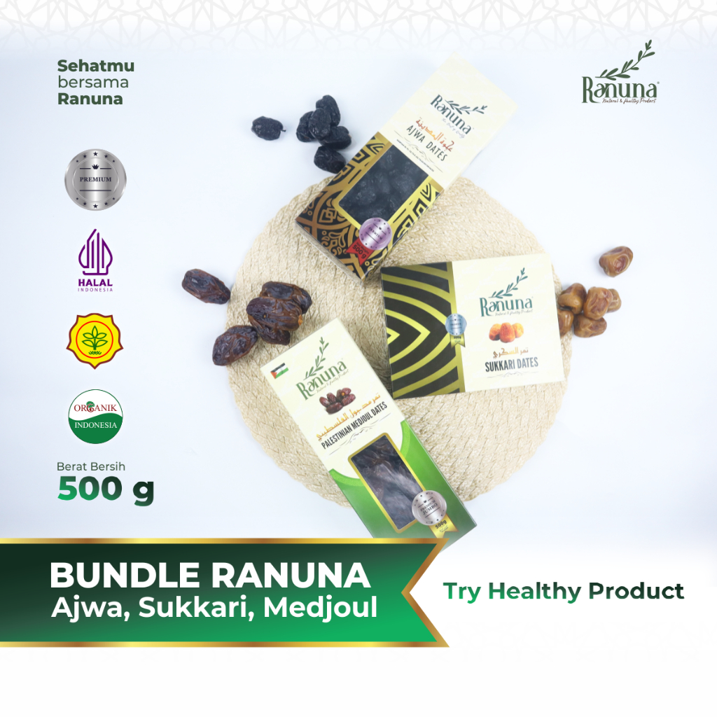 

Ranuna - Bundle Mix 500 Gram x 3 Pcs Premium Organic High Quality