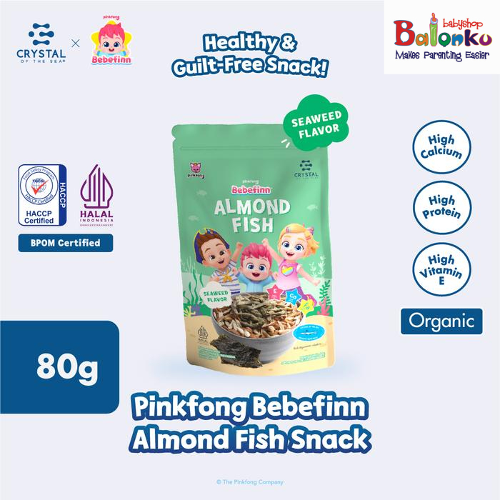 

Crystal of the Sea - Almond Fish Snack (Seaweed) 80gr