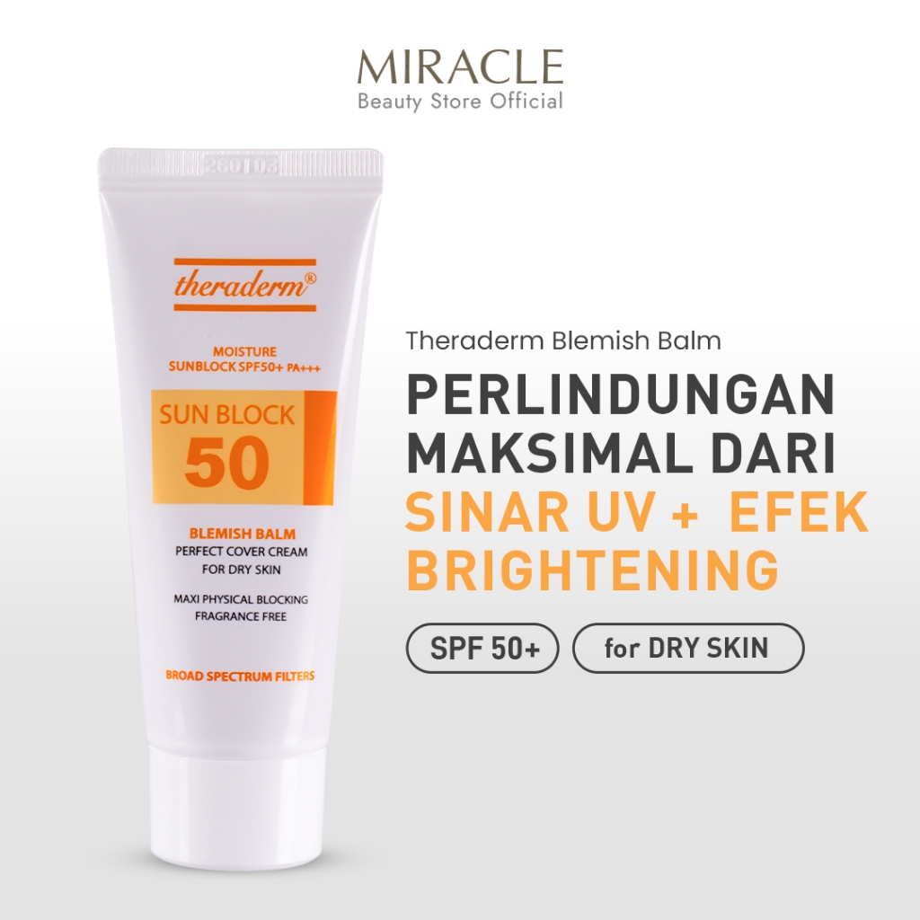 THERADERM BLEMISH BALM MOIST SUNBLOCK - For Dry Skin