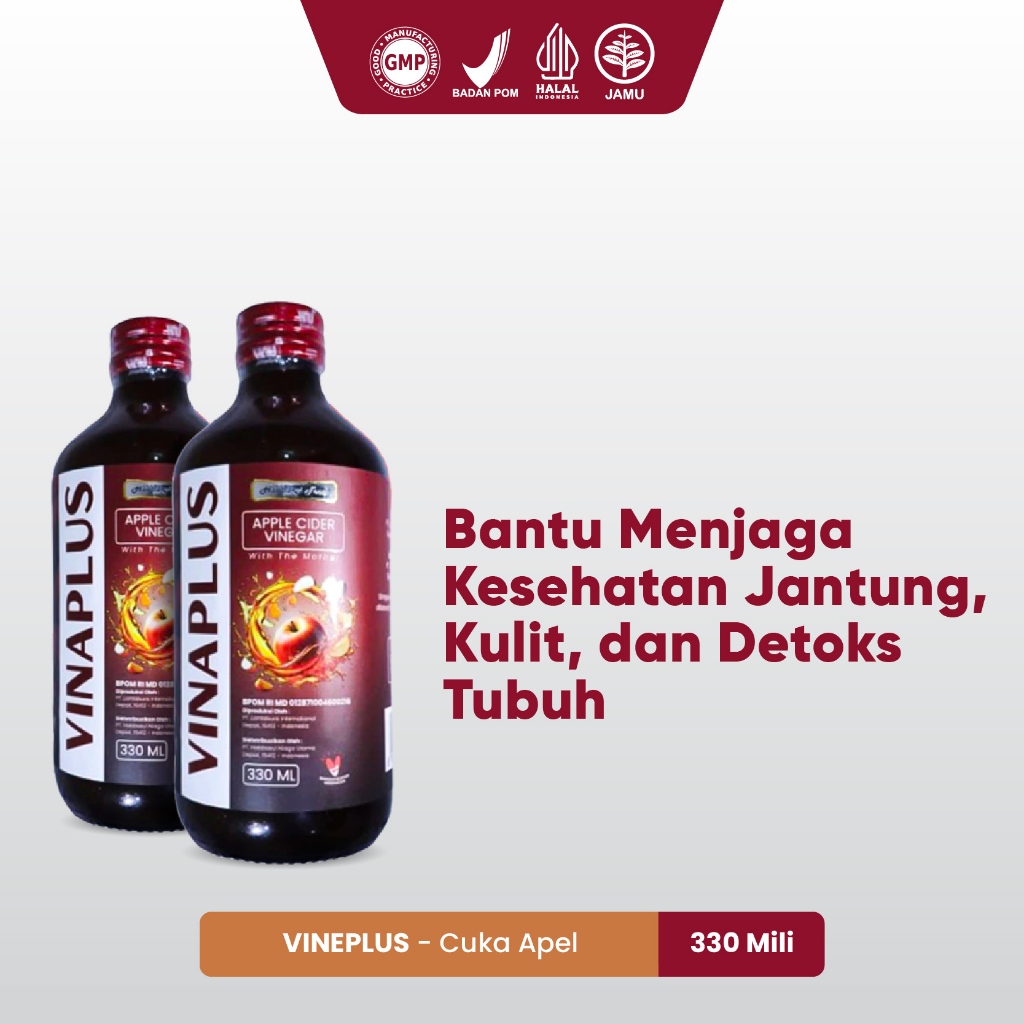 

Paket 2 Botol - Venaplus Cuka Apel Isi 330ml Membantu Mengatasi Jerawat Penyakit Jantung dan Detoks Tubuh