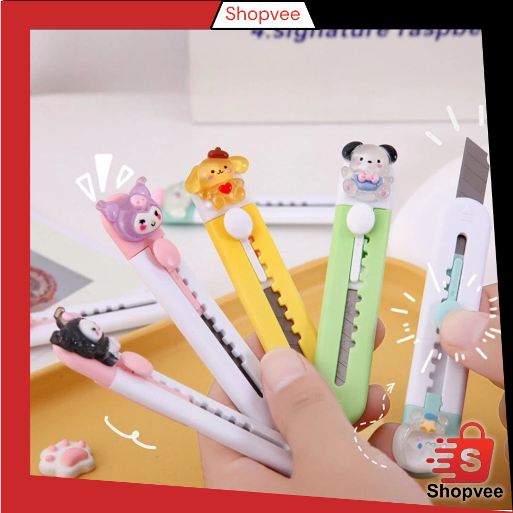 

Shopvee HL0682 Cutter Mini Karakter Cutter Mini Travelling Pisau Cutter Silet Lucu Y1875