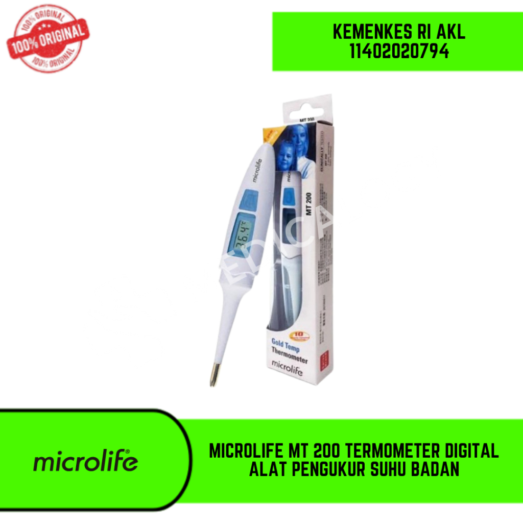 Microlife MT 200 Termometer Digital Alat Pengukur Suhu Badan MT200 MT-200