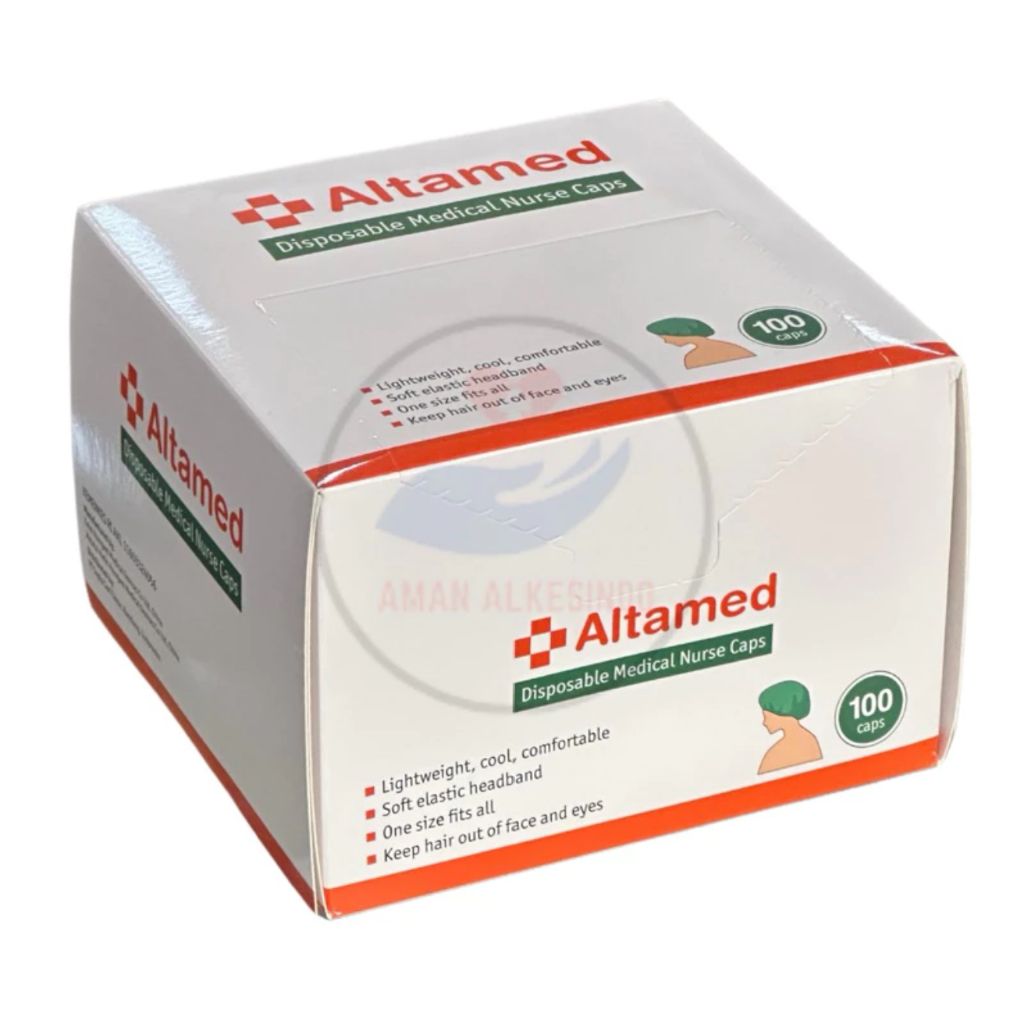 Ekojansipp - Per Karton 10 Box Altamed Surgical Disposable Nurse Cap, Penutup Kepala Medis