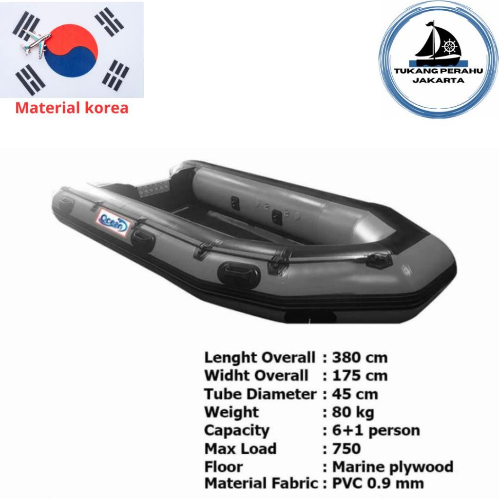 PERAHU KARET LCR PVC TYPE 380 BERSERTIFIKAT