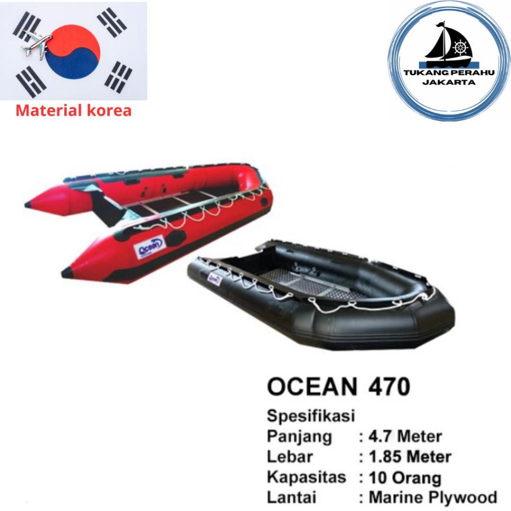 PERAHU KARET LCR PVC TYPE 470 BERSERTIFIKAT