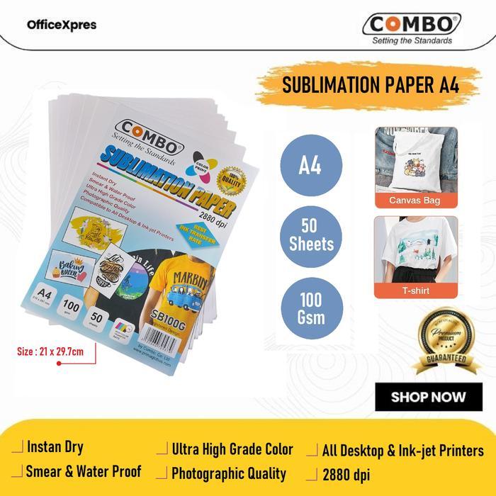 

Kertas Sublim A4 / Sublimation Paper / Kertas Sablon / Transfer Paper