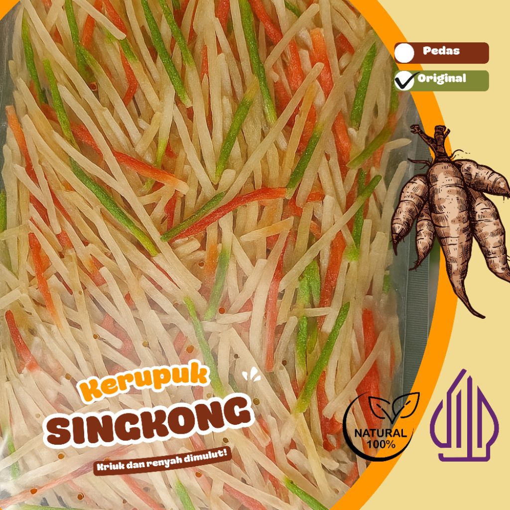 

Cemilan Sehat Kerupuk singkong Asli | opak sampeu | kicimpring | Tanpa Bahan Kimia | Pedas & Original