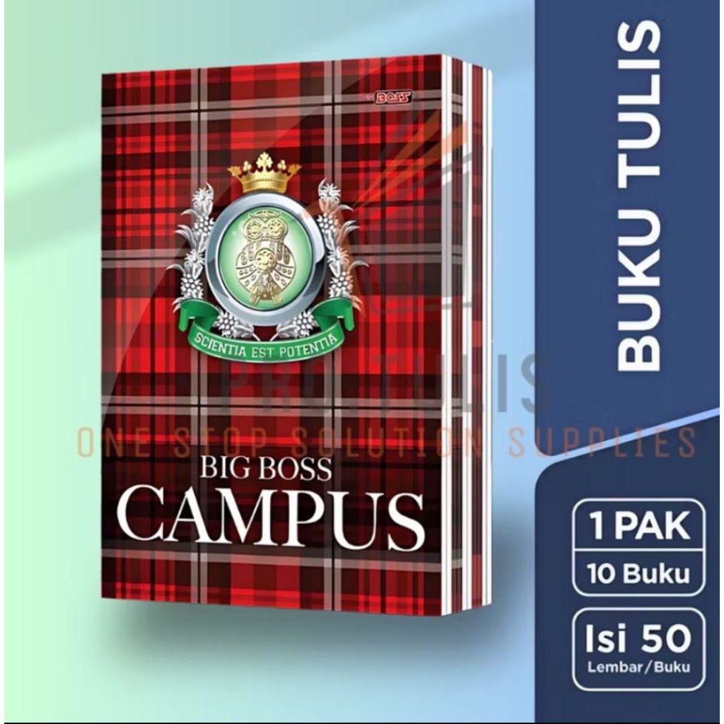 

buku tulis campus 50 lembar (10 pack)