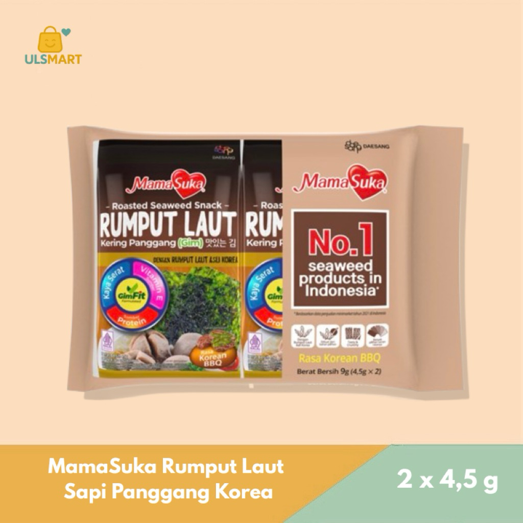 

MamaSuka Rumput Laut Sapi Panggang Korea 2 x 4,5 g