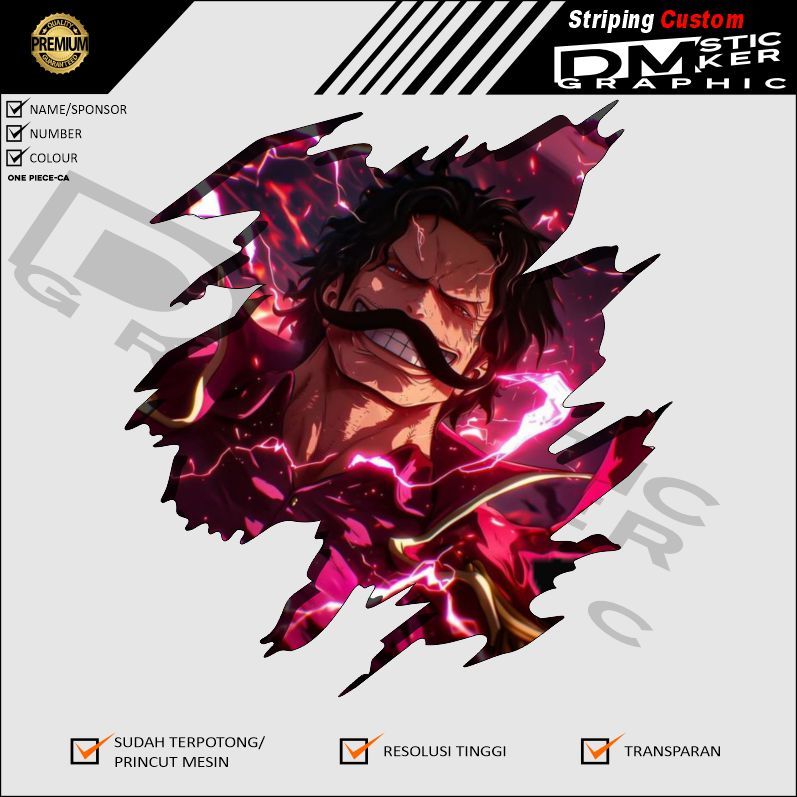 

Sticker Vynil Anime ONE PIECE Stiker Sudah Printcut Siap Tempel KODE ONE PIECE-C