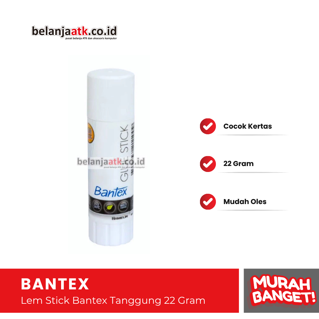 

Lem Stick Bantex Tanggung 22 Gram