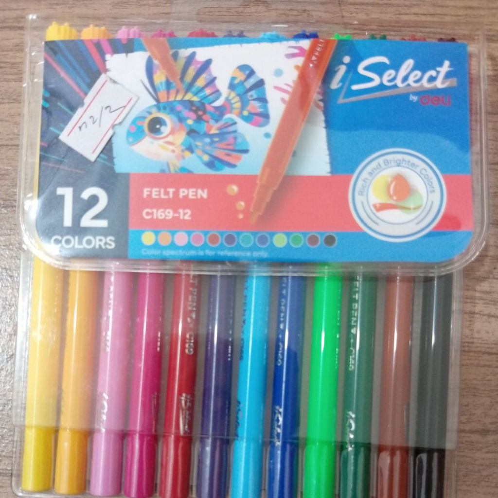

Felt Pen DELI 12 Warna
