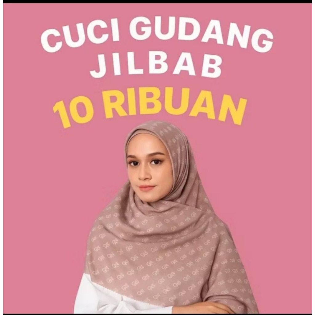 cuci gudang hijab murah 10 ribuan