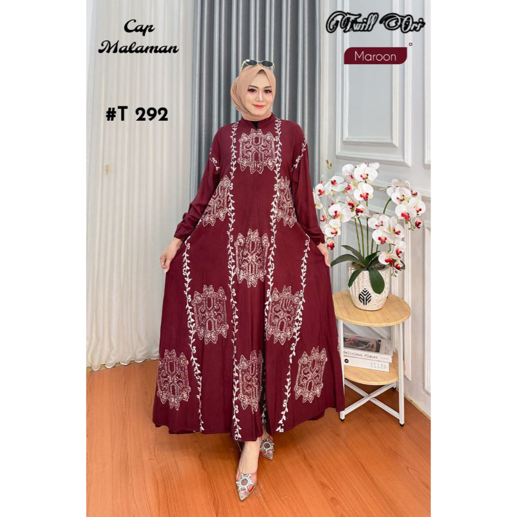 GAMIS TWILL ORI MURAH || GAMIS SYAR'I || GAMIS TWILL PEKALONGAN || GAMIS TWILL MOTIF TERBARU