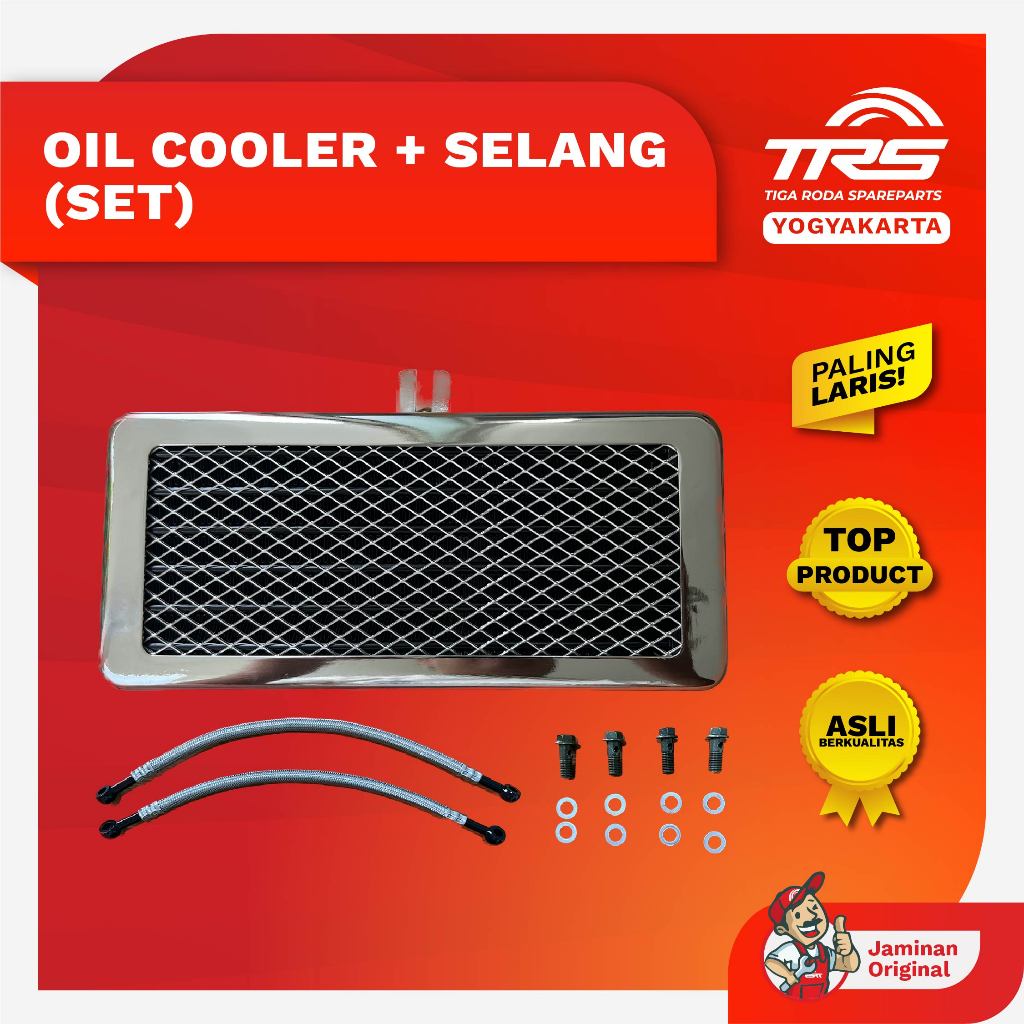 TRS Oil Cooler Set Tossa Hercules Viar Tipe Non Radiator Spareparts Original TRS JOGJA