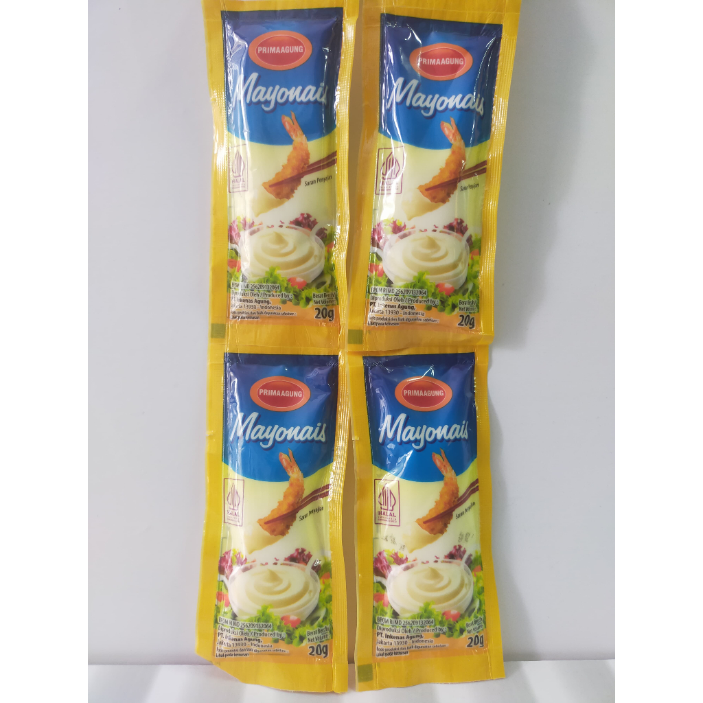 

PRIMA AGUNG SAUS MAYONAISE 20G/ SAUS MAYO/ SAUS PRIMAYO ORI/SAUS DRESSING