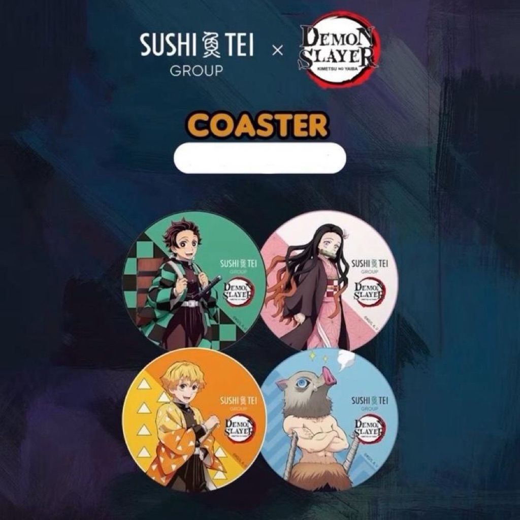 Official Demon Slayer Coaster, Sushi Tei Group
