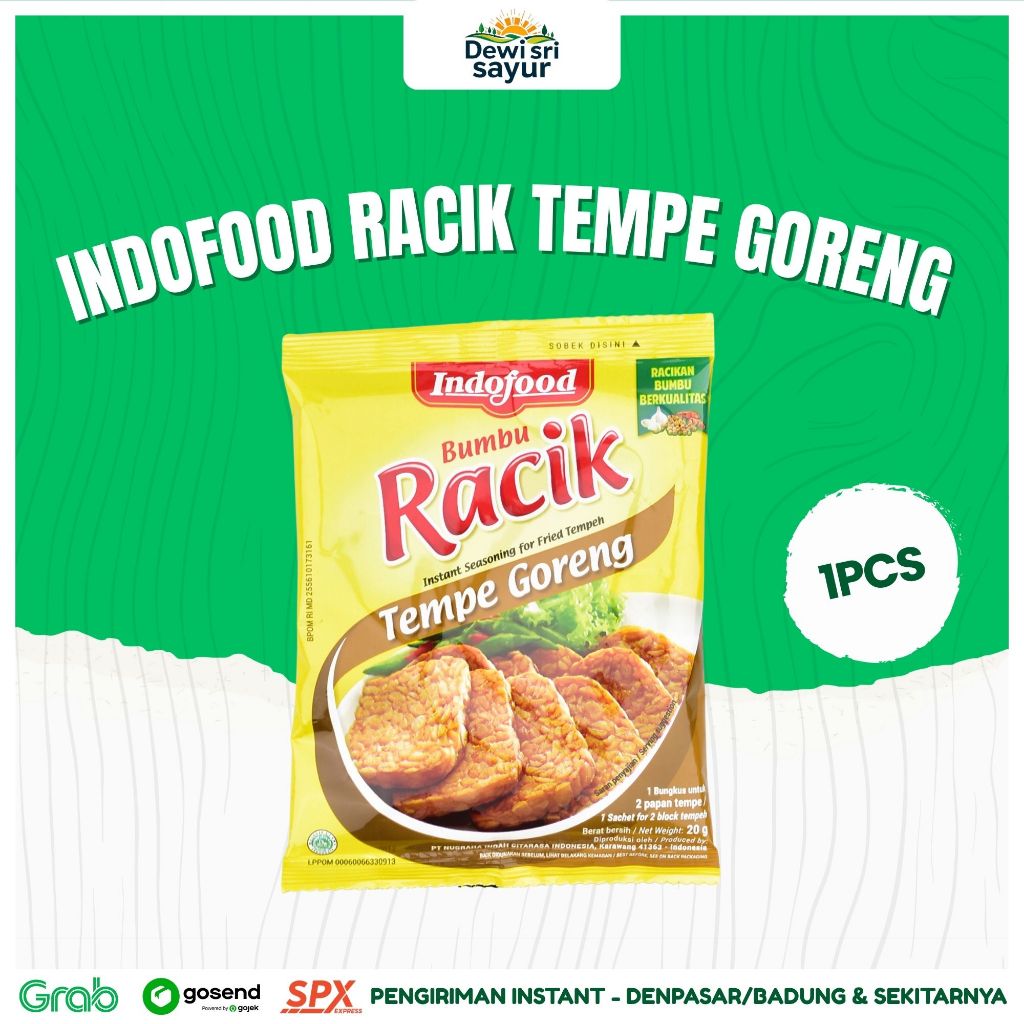 

Indofood Racik Tempe Goreng 1 pcs – Dewi Sri Sayur